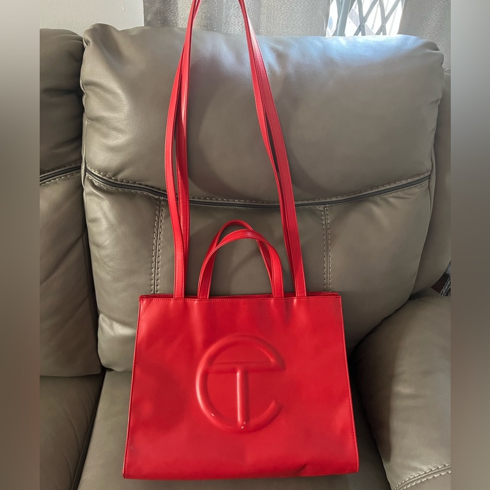 Medium Red Telfar Tote Bag